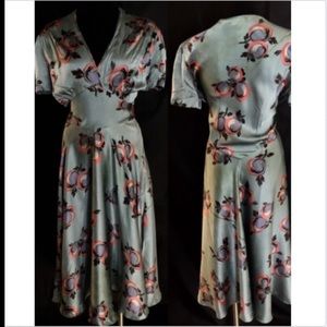 ROCHAS Floral Silk Empire Waist Dress ⭐️